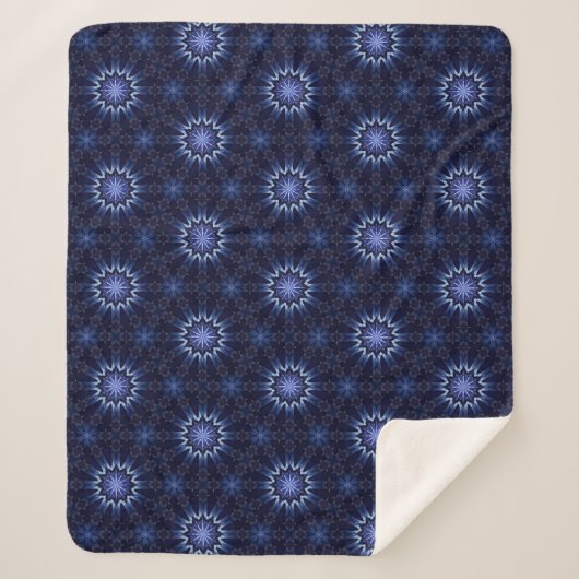 Indigo Dream Star Sherpa Deken (Voorkant)