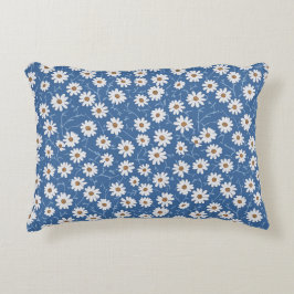 Indigo Droom Madeliefjes Accent Kussen