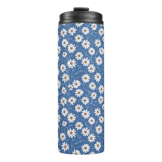 Indigo Droom Madeliefjes Thermosbeker (Voorkant)