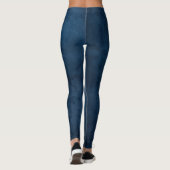 Indigo Dye Solid Plain Color Leggings (Achterkant)