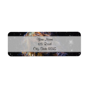 Indigo Edged Stellar Debris Cloud Etiket