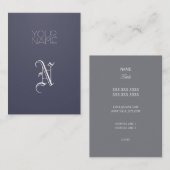 Indigo Elegant Visitekaartje (Voorkant / Achterkant)