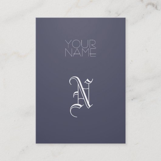 Indigo Elegant Visitekaartje (Voorkant)