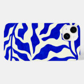 Indigo elegantie Case-Mate iPhone case (Achterkant (horizontaal))