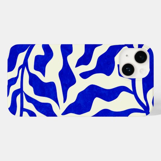 Indigo elegantie Case-Mate iPhone case (Achterkant (horizontaal))