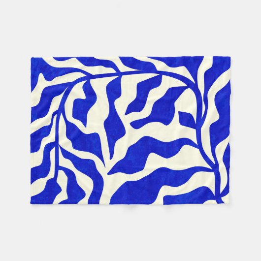 Indigo elegantie fleece deken (Voorkant (Horizontaal))