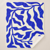 Indigo elegantie sherpa deken (Voorkant)