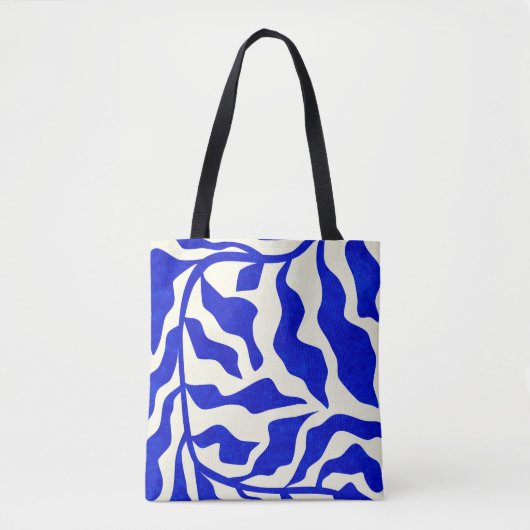Indigo elegantie tote bag (Voorkant)