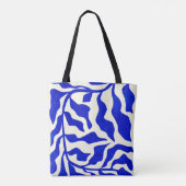 Indigo elegantie tote bag (Achterkant)