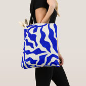 Indigo elegantie tote bag (Dichtbij)