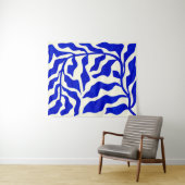 Indigo elegantie wandkleed (In Situ (horizontaal))