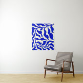 Indigo elegantie wandkleed (In situ)
