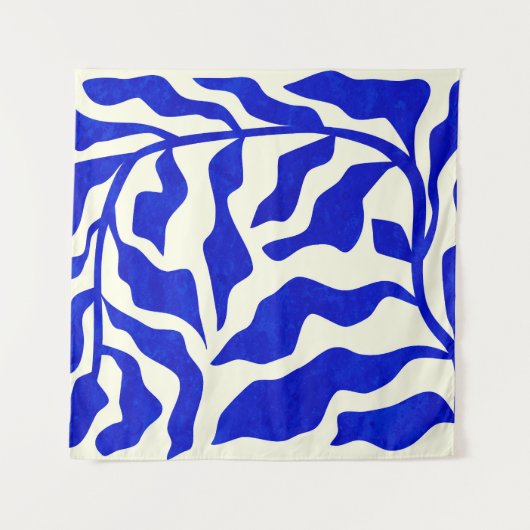 Indigo elegantie wandkleed (Voorkant (horizontaal))