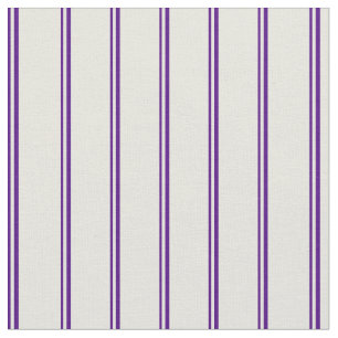 Indigo- en beige gekleurd Stripes-patroon Stof