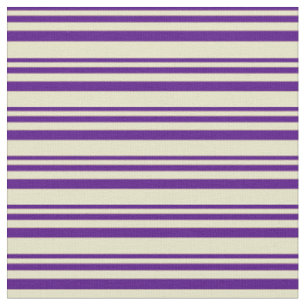 Indigo en Bleek Goldenrod Lines Pattern Stof