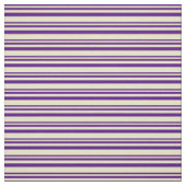 Indigo en Bleek Goldenrod Lines Pattern Stof (Swatch)
