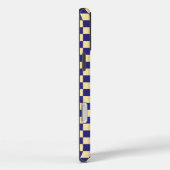 Indigo en boter dambordpatroon Case-Mate iPhone case (Achterkant / Rechts)