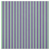 Indigo en Green Pattern Stof (Swatch)
