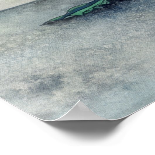 Indigo en Jade Fairy Fantasy Art Molly Harrison Poster (Hoek)