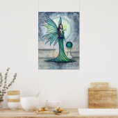 Indigo en Jade Fee Fantasie Kunst Molly Harrison Poster (Keuken)