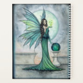 Indigo en Jade Sprookjeskunst Planner (Achterkant)