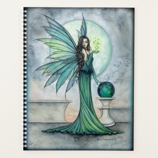 Indigo en Jade Sprookjeskunst Planner (Voorkant)