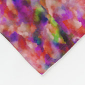 indigo en paarse kunstwerken fleece deken (Hoek)