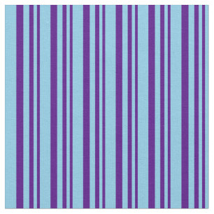Indigo en Sky Blue Pattern van Stripes Stof