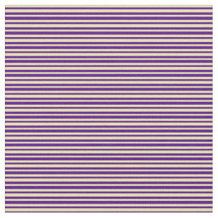 Indigo- en Tan-lijnen/Stripes-patroon Stof