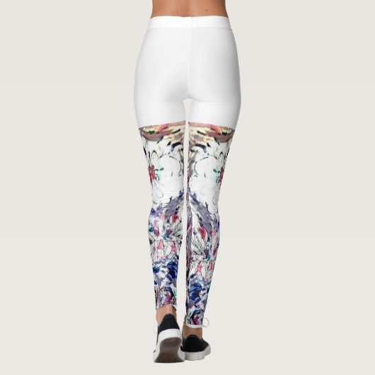 Indigo en White Leggings (Achterkant)