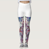 Indigo en White Leggings (Voorkant)