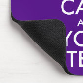 Indigo en wit houden kalm en Jouw tekst Muismat (Hoek)