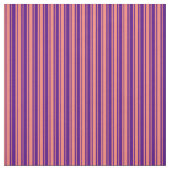 Indigo en zalm met gekleurd striped/Lined Pattern Stof (Swatch)
