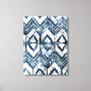 Indigo-extractie - Geometrisch Canvas Afdruk