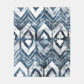 Indigo-extractie - Geometrisch Fleece Deken (Voorkant)