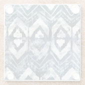 Indigo-extractie - Geometrisch Glazen Onderzetter (Achterkant)