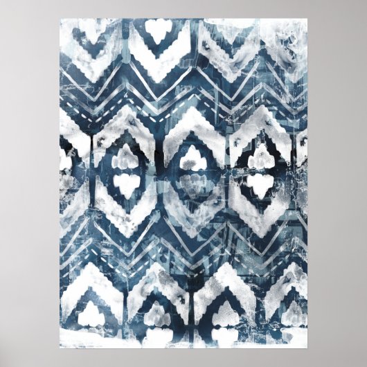 Indigo-extractie - Geometrisch Poster (Voorkant)