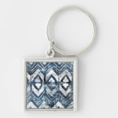 Indigo-extractie - Geometrisch Sleutelhanger (Voorkant)