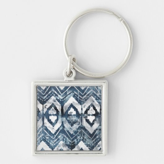 Indigo-extractie - Geometrisch Sleutelhanger (Voorkant)