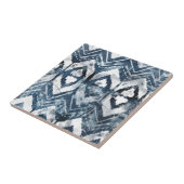 Indigo-extractie - Geometrisch Tegeltje (Zijkant)