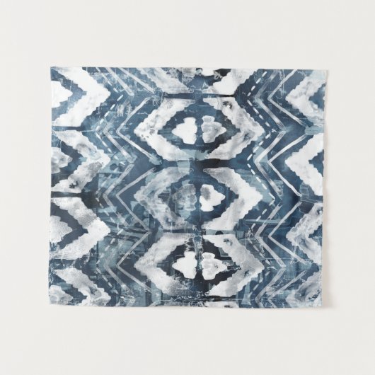 Indigo-extractie - Geometrisch Wandkleed (Voorkant (horizontaal))