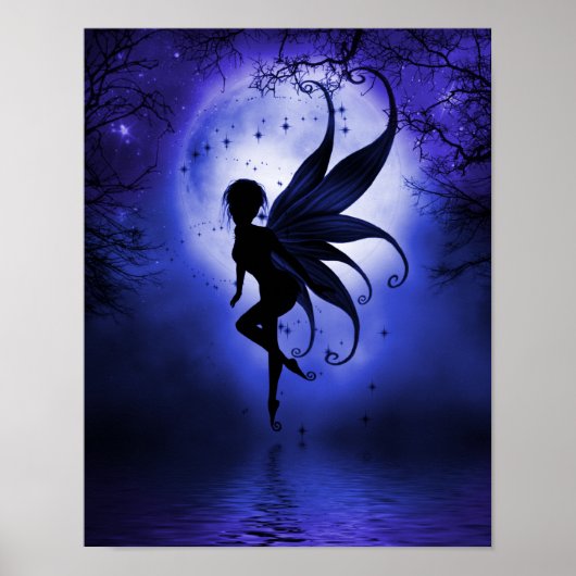 Indigo Fairy 11 x 14 Poster (Voorkant)