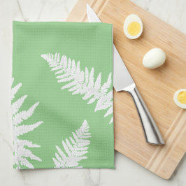 Indigo Fern Botanical Pattern Kitchen Towel Theedoek