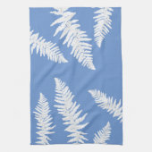 Indigo Fern Botanical Pattern Kitchen Towel Theedoek (Verticaal)