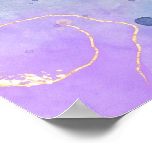 Indigo Flame de Zeemeermin Poster (Hoek)