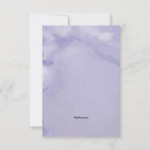 Indigo Floral Sympathie Hartelijk dank Bedankkaart (Achterkant)