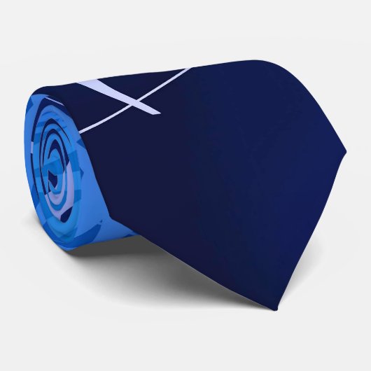 Indigo Flow - Stropdas (Opgerold)