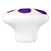  Indigo Flower Doodle Keramische Knop (Zijkant)