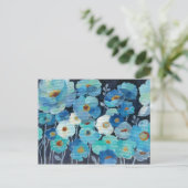 Indigo Flowers Briefkaart (Staand voorkant)