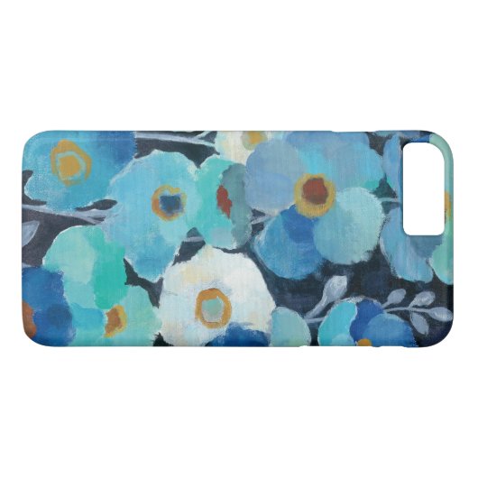 Indigo Flowers Case-Mate iPhone Case (Achterkant (Horizontaal))
